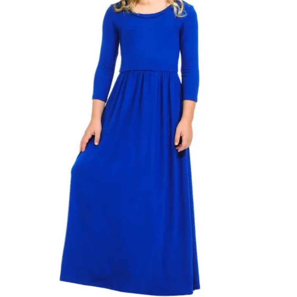 Long sleeve maxi gown in size medium- large